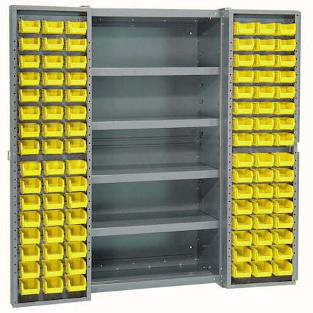 Global Industrial Bin Cabinet, 38 in W, 72 in H, 24 D 662152YL